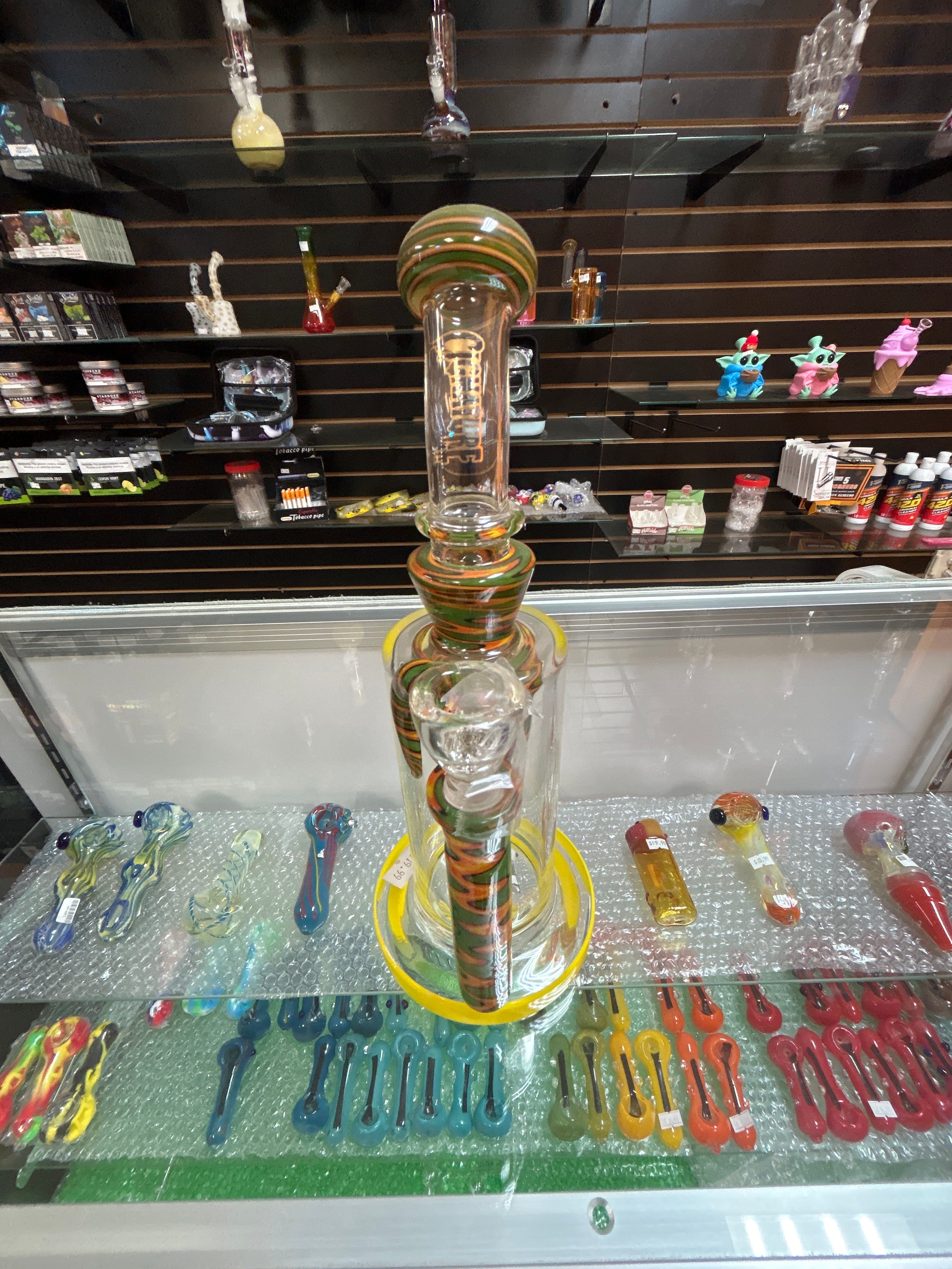 Cignature 10" Wigwag Tree Arm Perc Straight Water Pipe – Premium Glass Bong for Smooth Hits