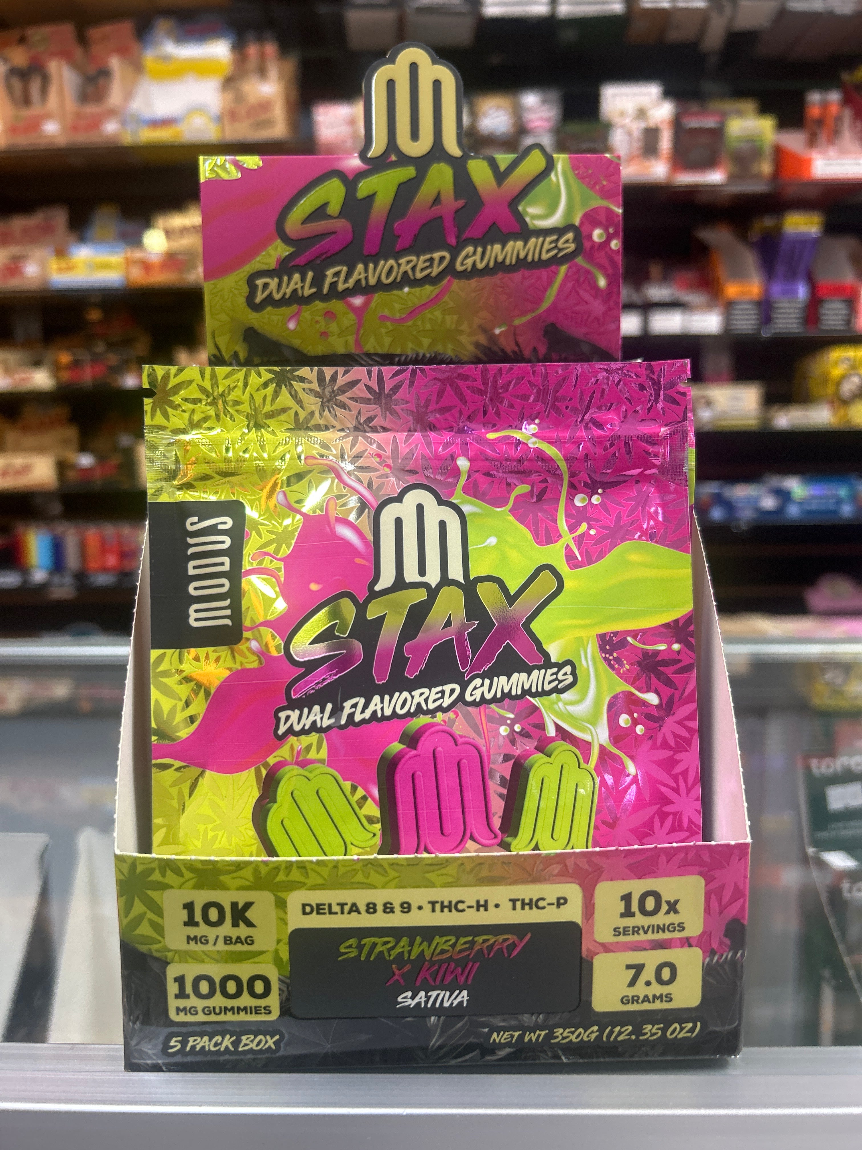 Modus Stax Dual-Flavored Gummies β 10,000mg Bag | Strawberry x Kiwi (1000mg Each)