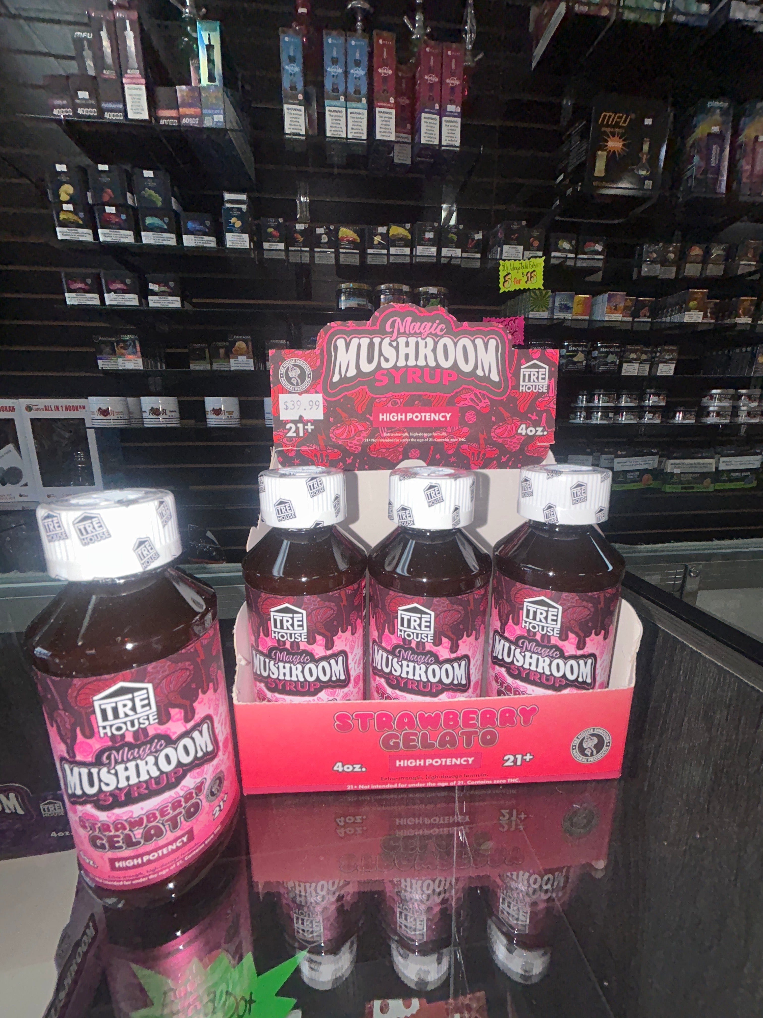 TRE House Magic Mushroom Syrup – Strawberry Gelato (4 fl oz)