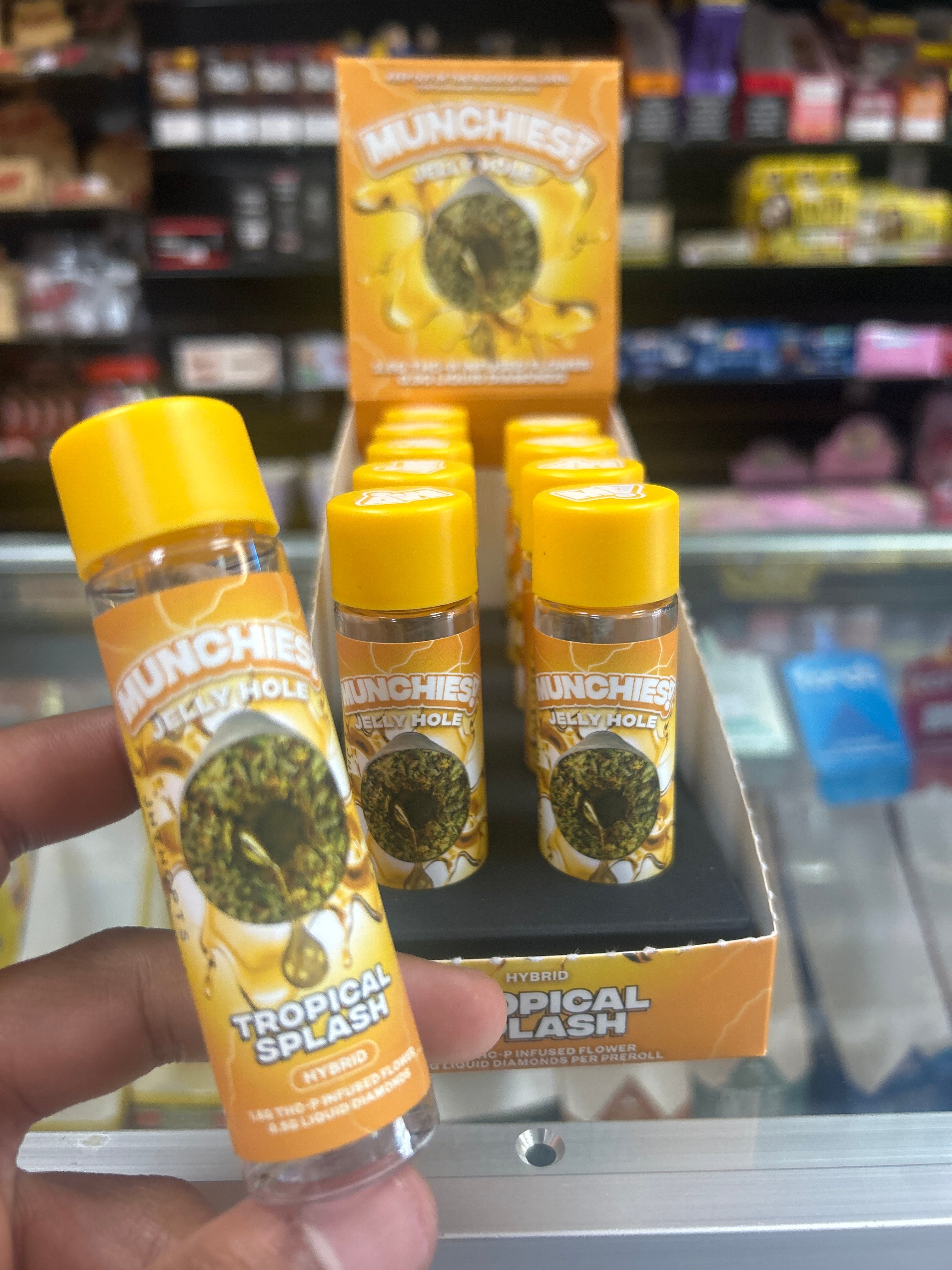 🔥Munchies! Jelly Hole – Tropical Splash | Hybrid 1.5g Premium Preroll