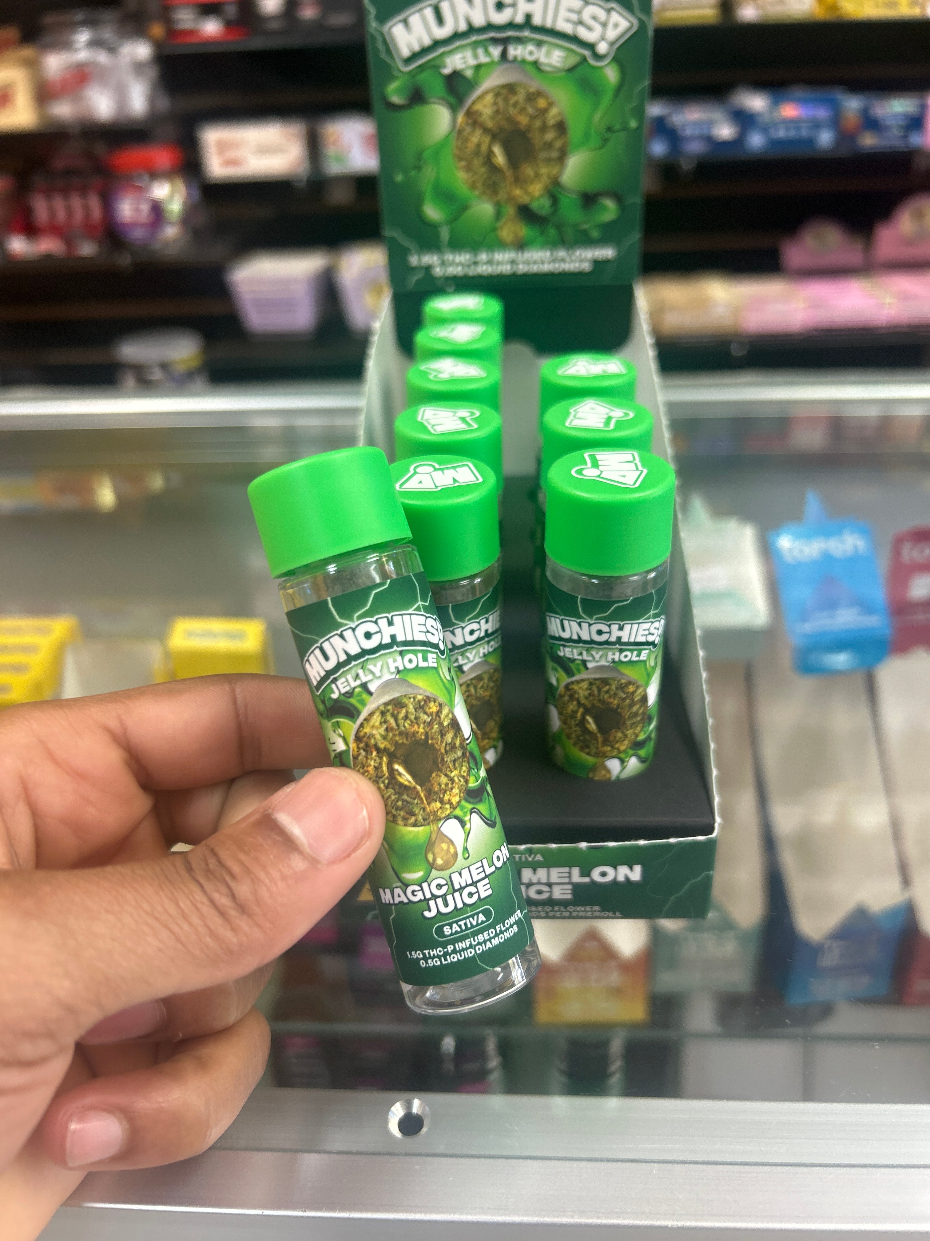 🔥 Munchies! Jelly Hole (Sativa) 1.5g Preroll – Magic Melon Juice Flavor
