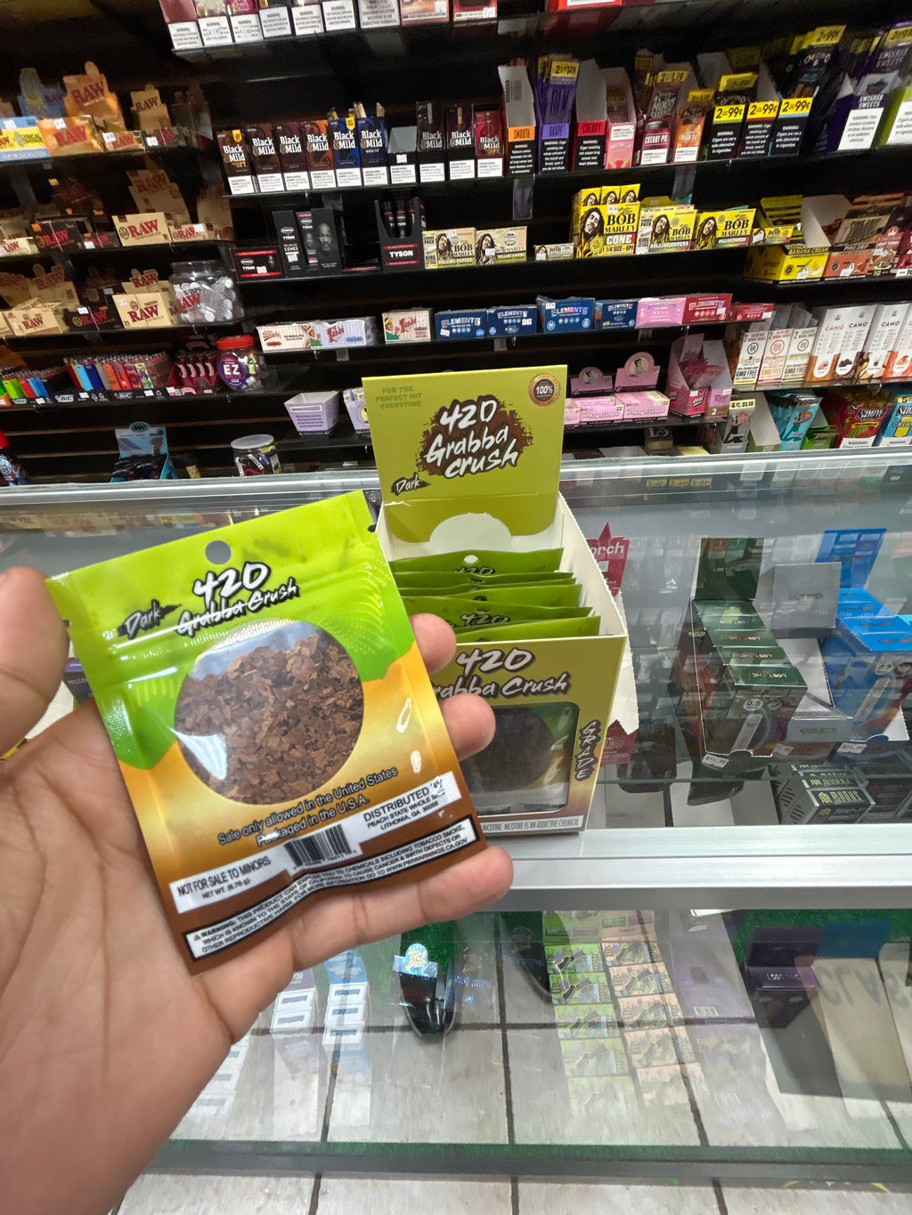 420 Grabba Crush – Bold, Natural Tobacco Leaf Blend for Rolling & Smoking