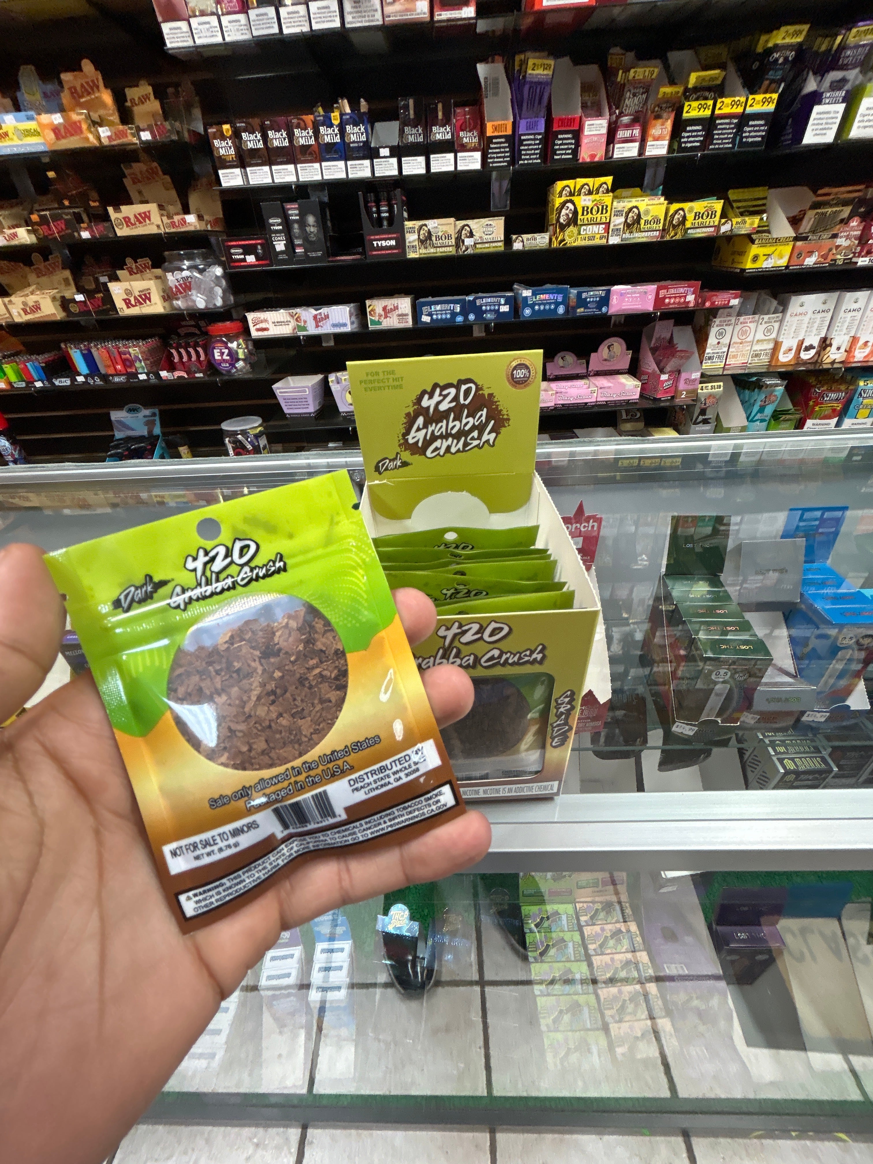 420 Grabba Crush – Bold, Natural Tobacco Leaf Blend for Rolling & Smoking