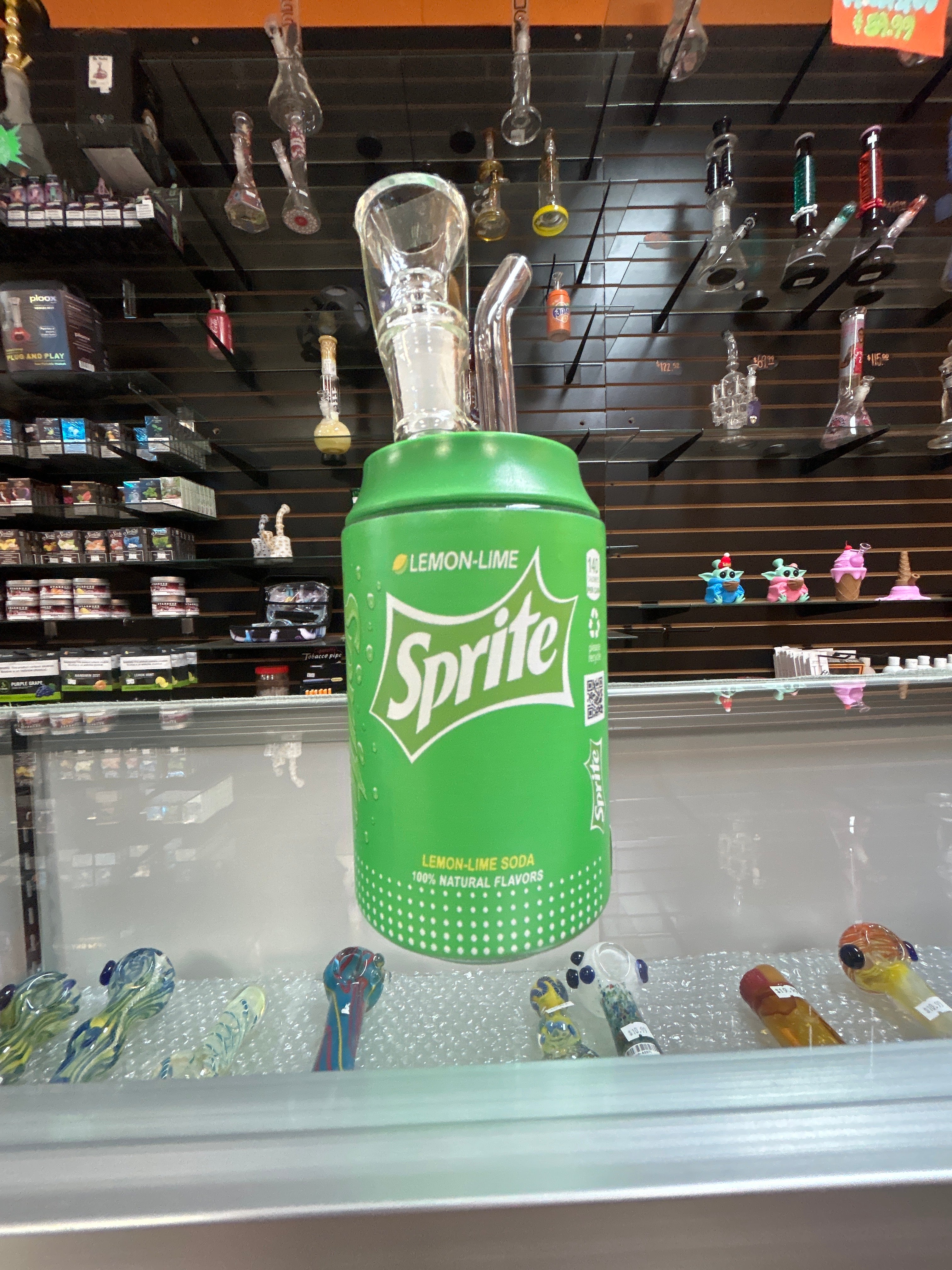 Lemon Lime “Sprite Can” Glass Water Pipe – Stealthy, Fun & Smooth Hits