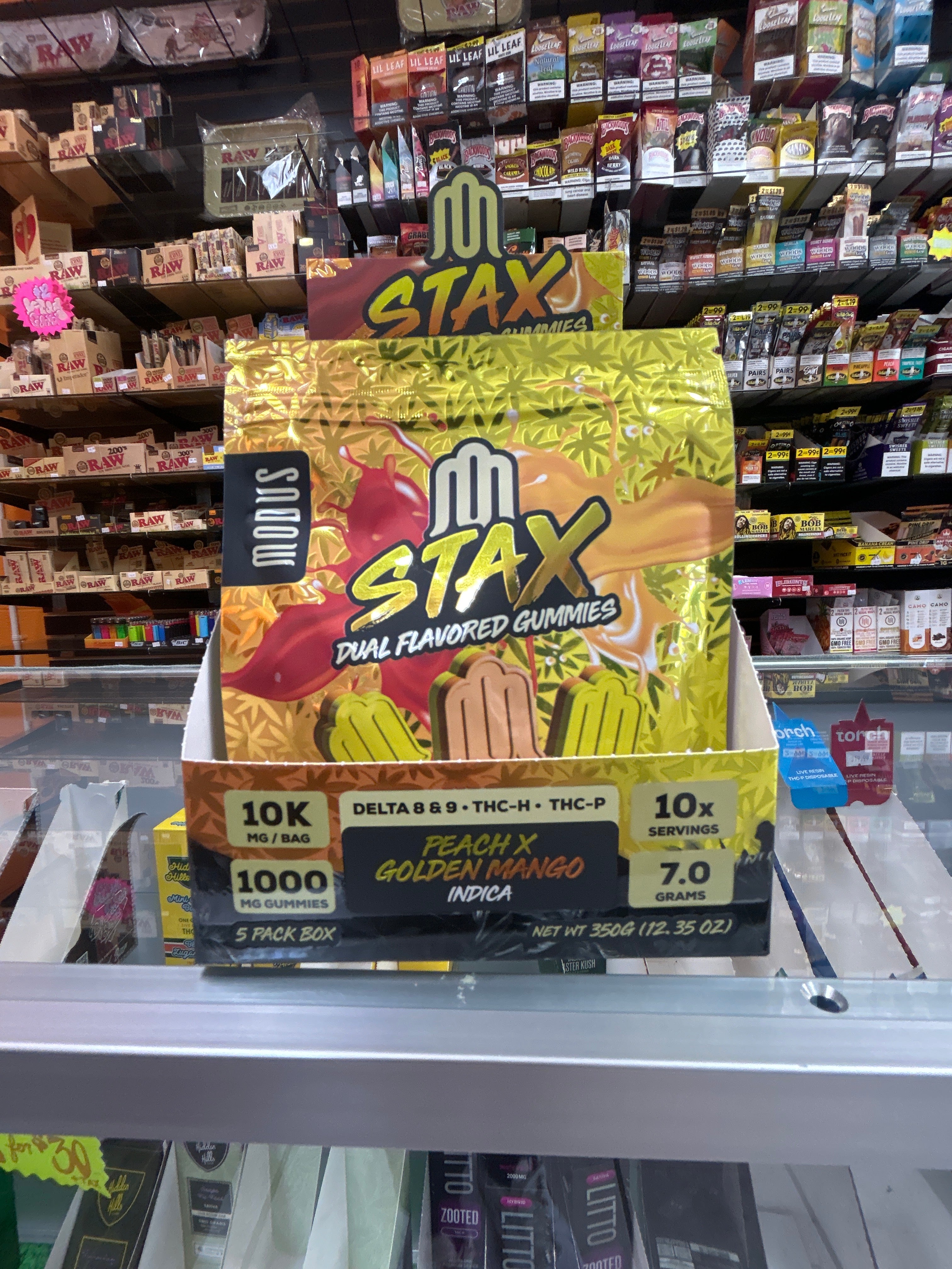 Modus Stax Dual-Flavored Gummies – 10,000mg (Peach x Golden Mango, 10 Gummies)