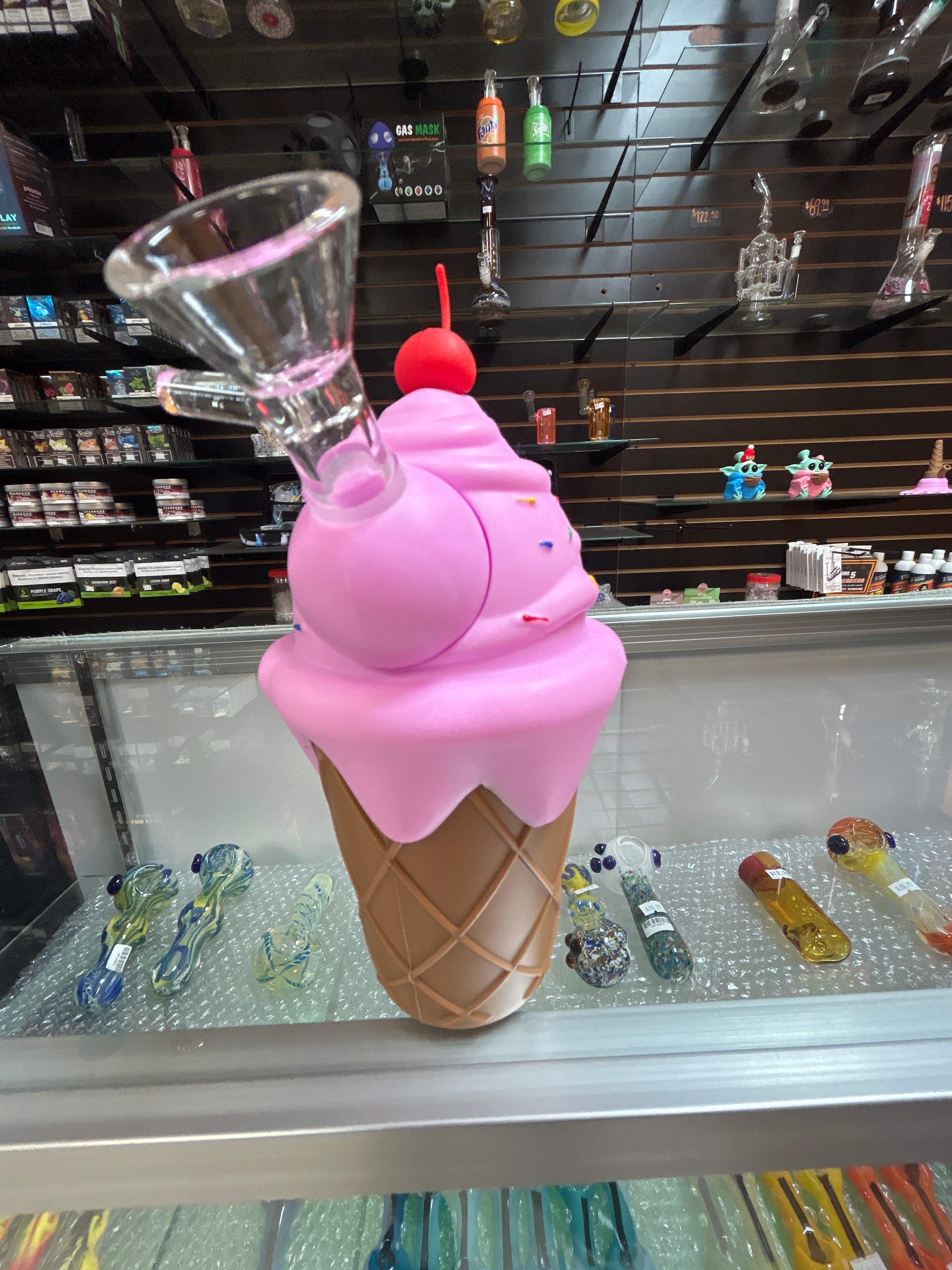 Ice Cream Silicone Waterpipe – Fun, Small & Durable Smoking Piece