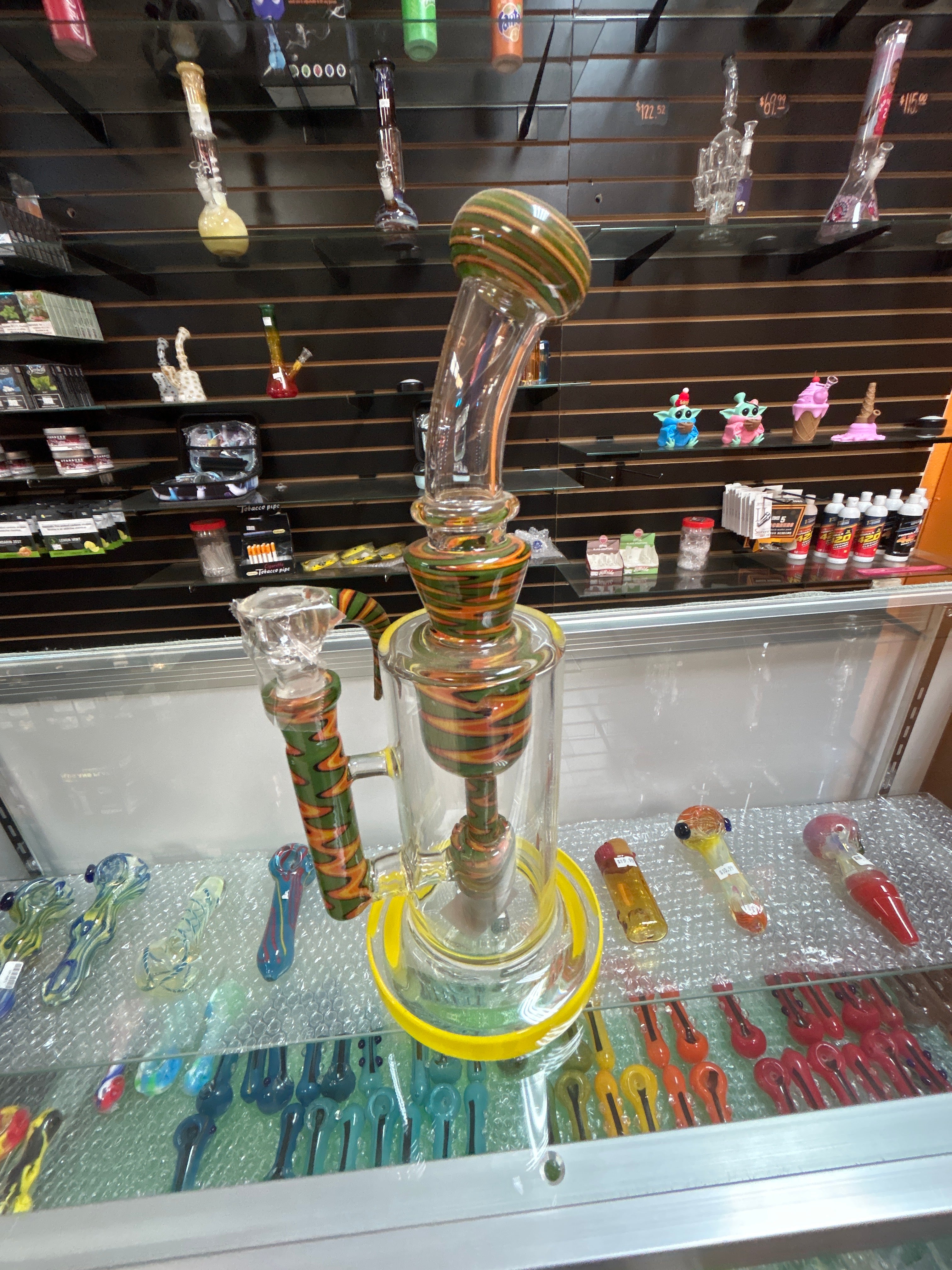 Cignature 10" Wigwag Tree Arm Perc Straight Water Pipe – Premium Glass Bong for Smooth Hits